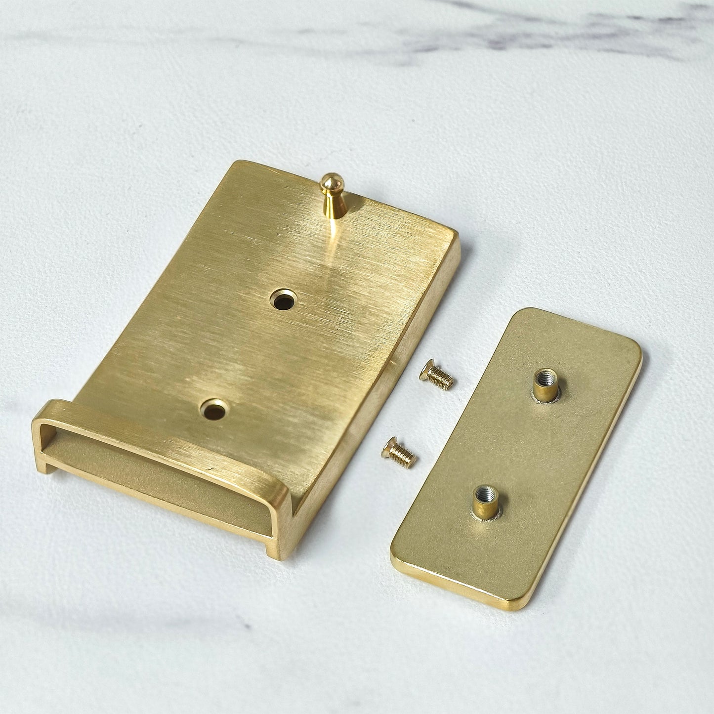 Matching Tone Alligator Inlay Metal Pin Belt Buckle, 6 Style Combinations
