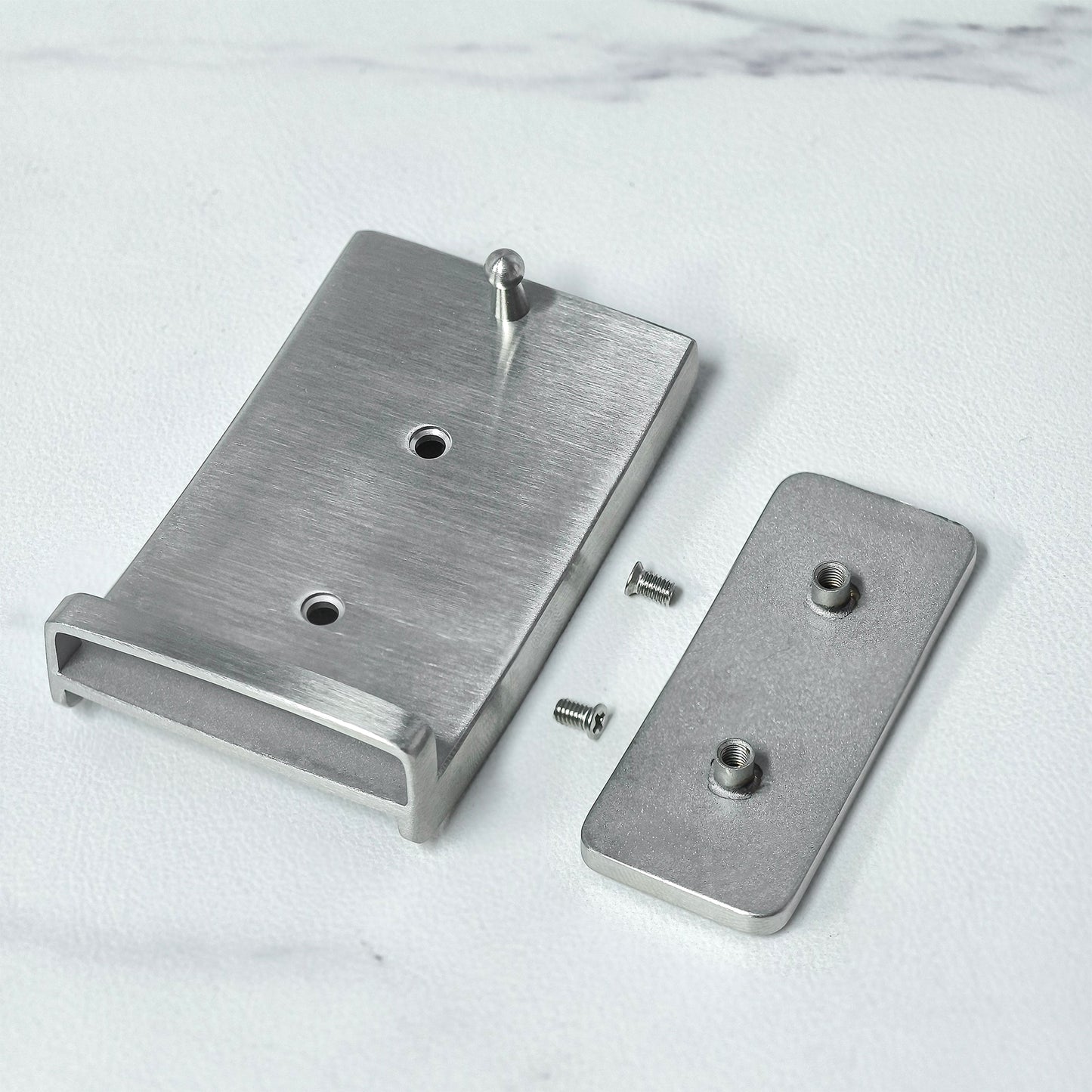 Matching Tone Alligator Inlay Metal Pin Belt Buckle, 6 Style Combinations