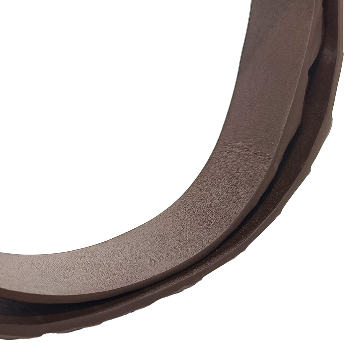 Handmade Genuine Alligator Horn Leather Pin Buckle Belt, Dark Brown High-Gloss Texture