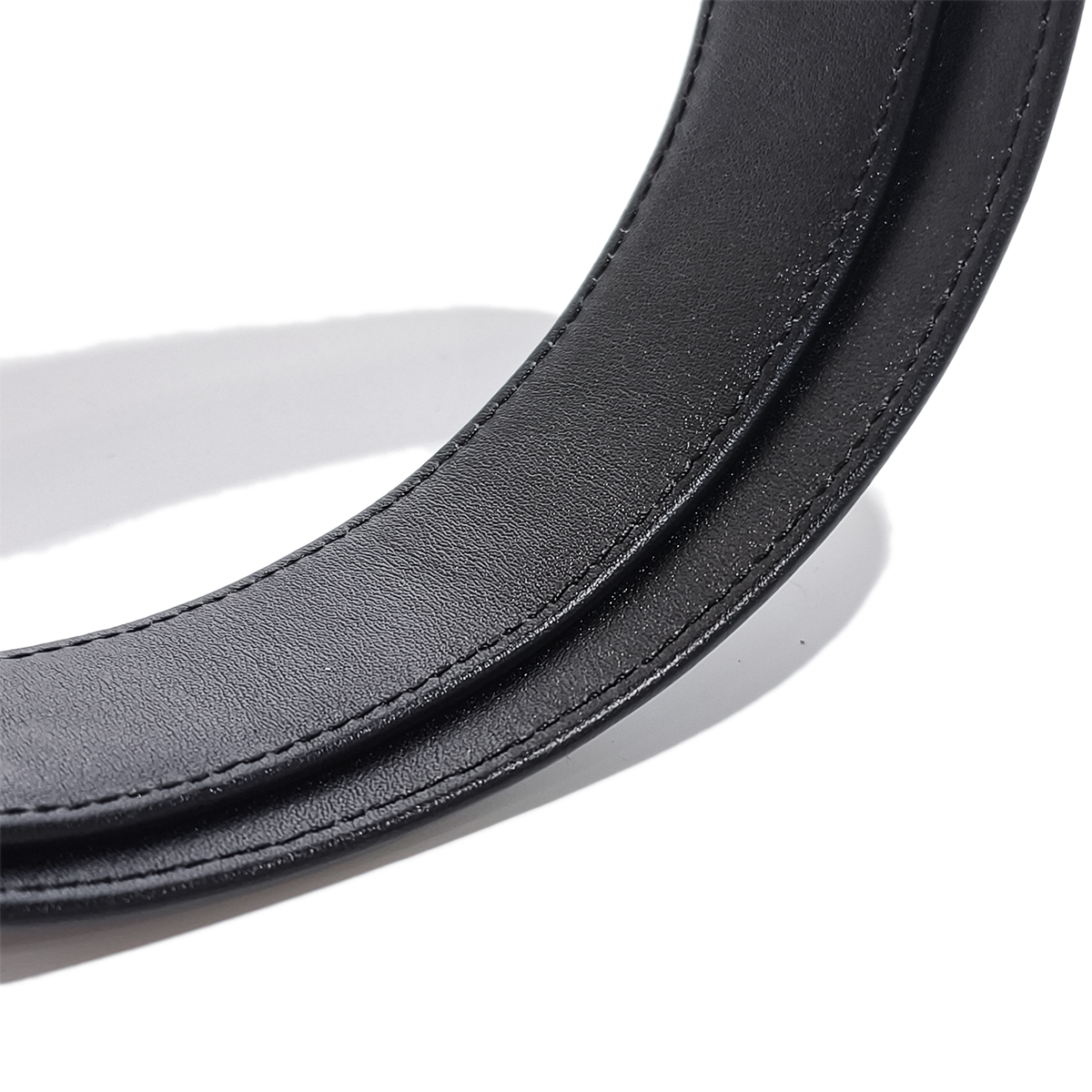 Handmade Genuine Alligator Leather Belt, Black Glossy With Natural Texture Fit for Prong Buckle