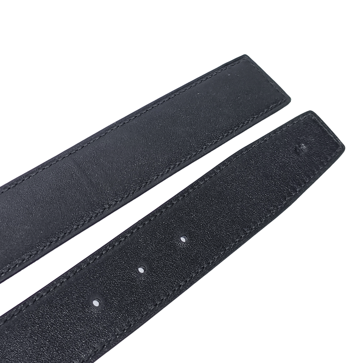 Handmade Real Alligator Leather Belt, Black Glossy Natural Texture for Prong Buckle