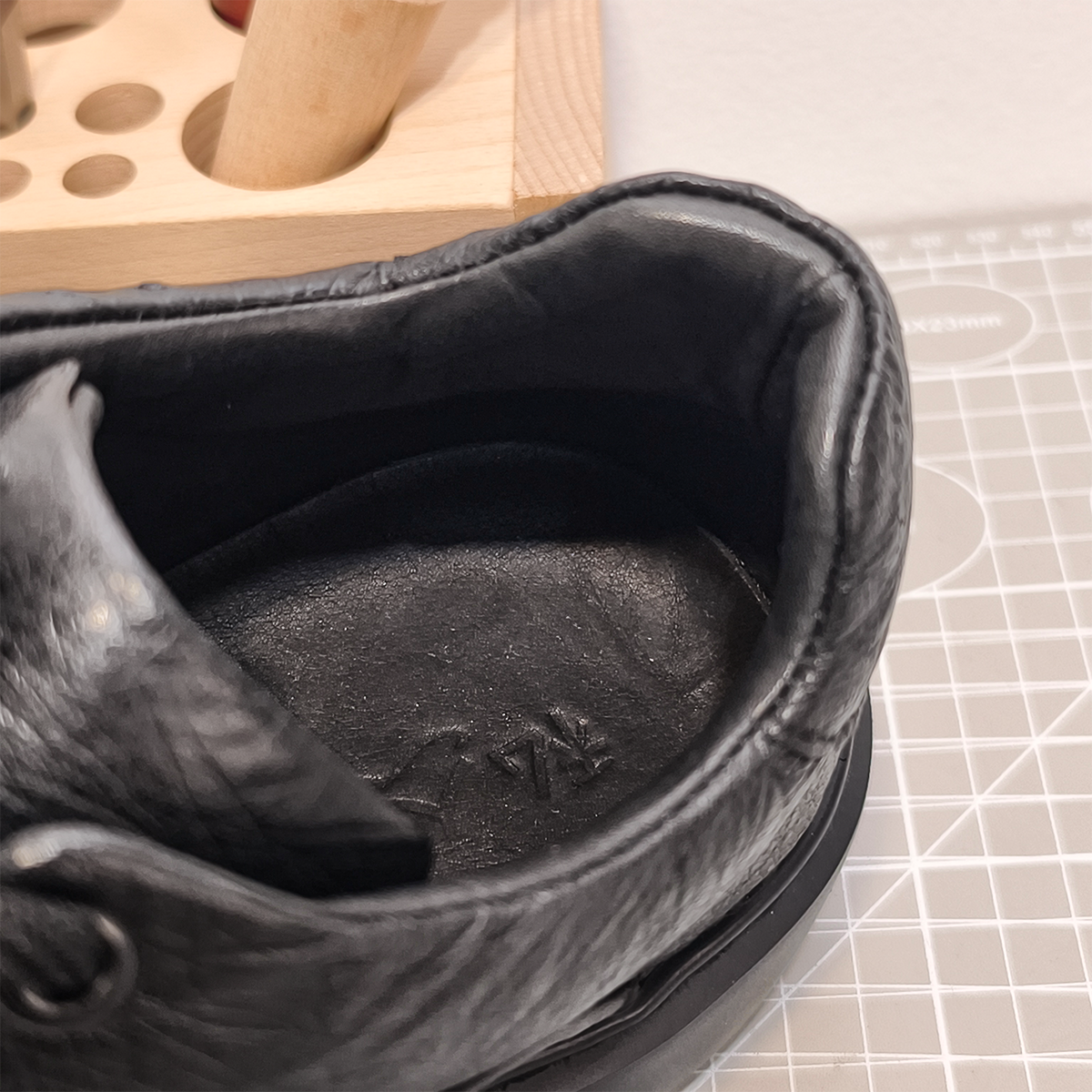 Handmade Genuine Ostrich Leather Sneakers, All-Black Design with Italian-Brand Sole