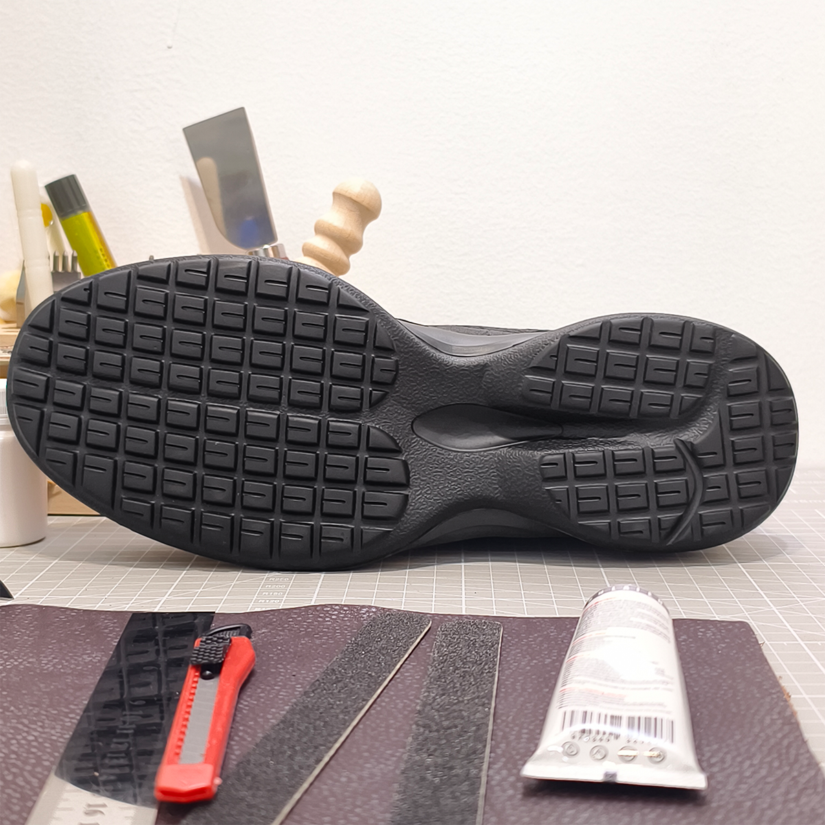 Handmade Genuine Ostrich Leather Sneakers, All-Black Sleek Design